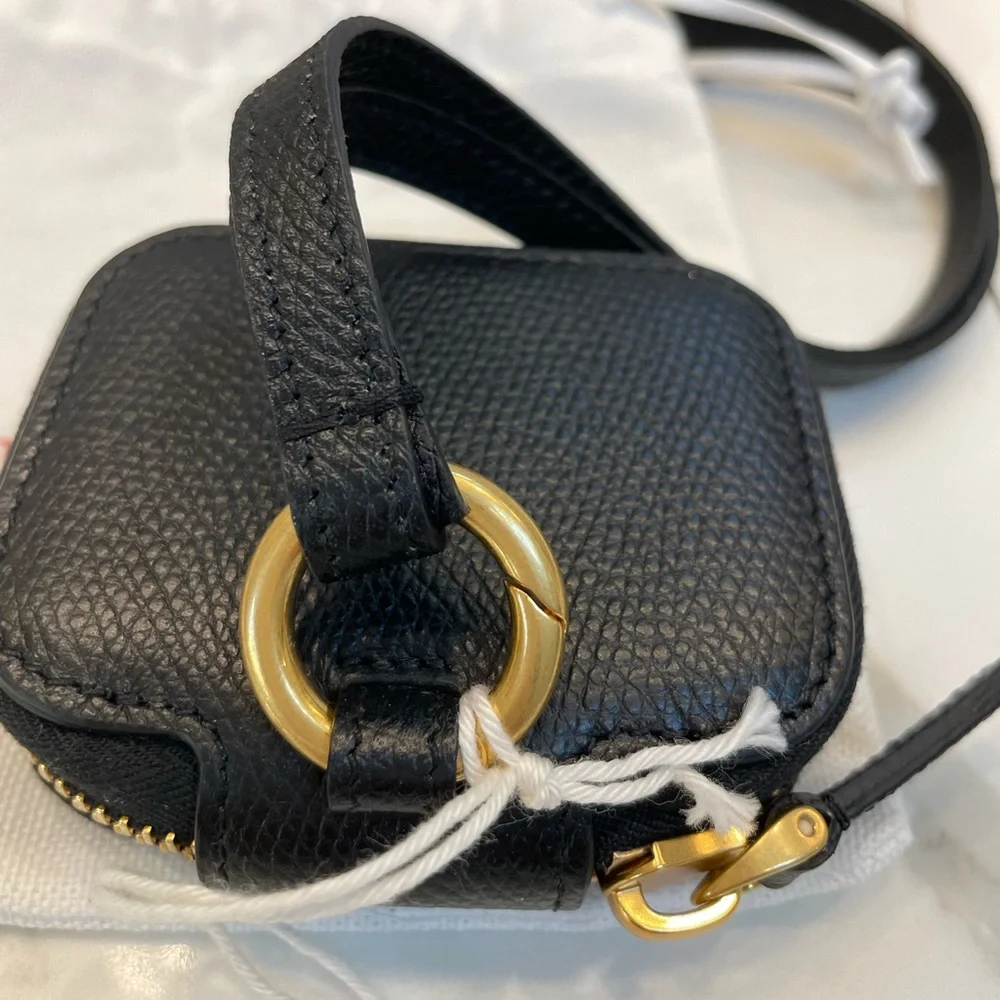 VALENTINO GARAVANI VLogo Calfskin Airpods Pro Case With Leather Strap